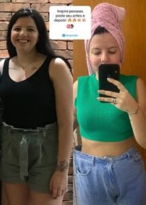 antes e dpeois vitor